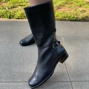 St.John Black Boot with buckle